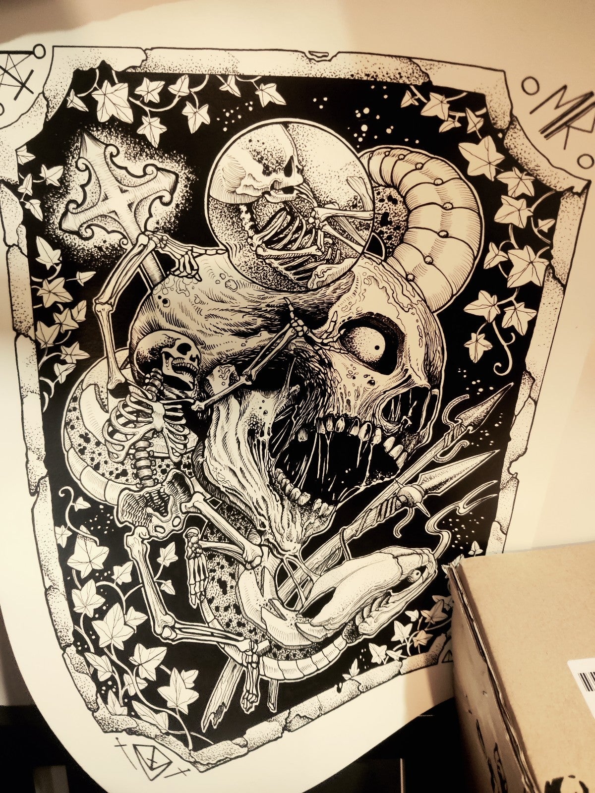 Let The Death Begin by artist: Mariusz Romanowicz signed