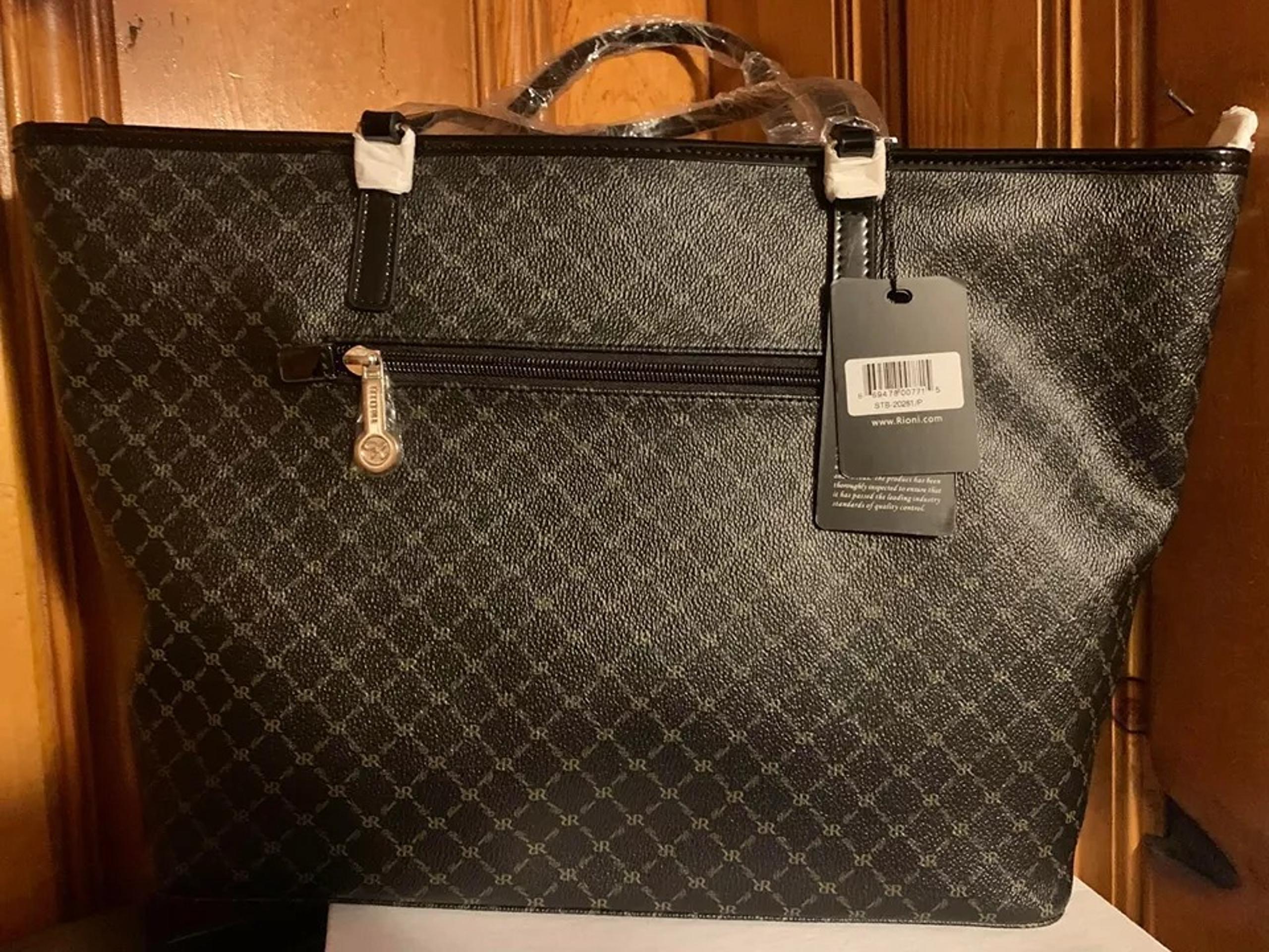 Rioni THE JERSEY TOTE Black handbag STB-20261