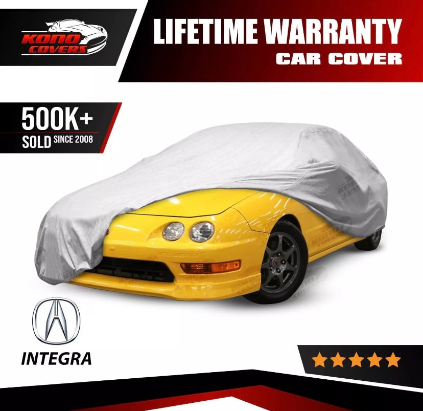 Fits 1986-2001 Acura Integra 4 Layer Car Cover Fitted Water Proof Snow Rain Dust