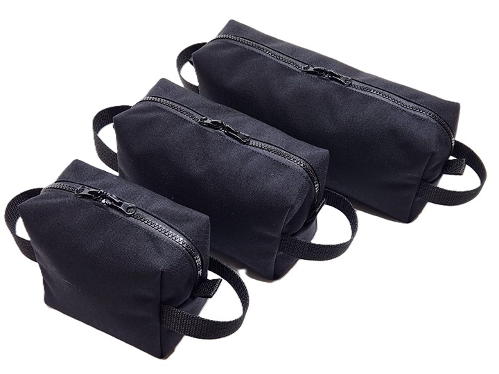 3 pk Heavy Duty black Tactical 1000D CORDURA camping Utility Storage Gear Bags