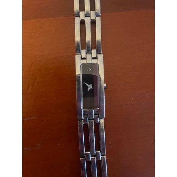 Ladies Women’s Silver Movado Rectangular Watch & Running Battery