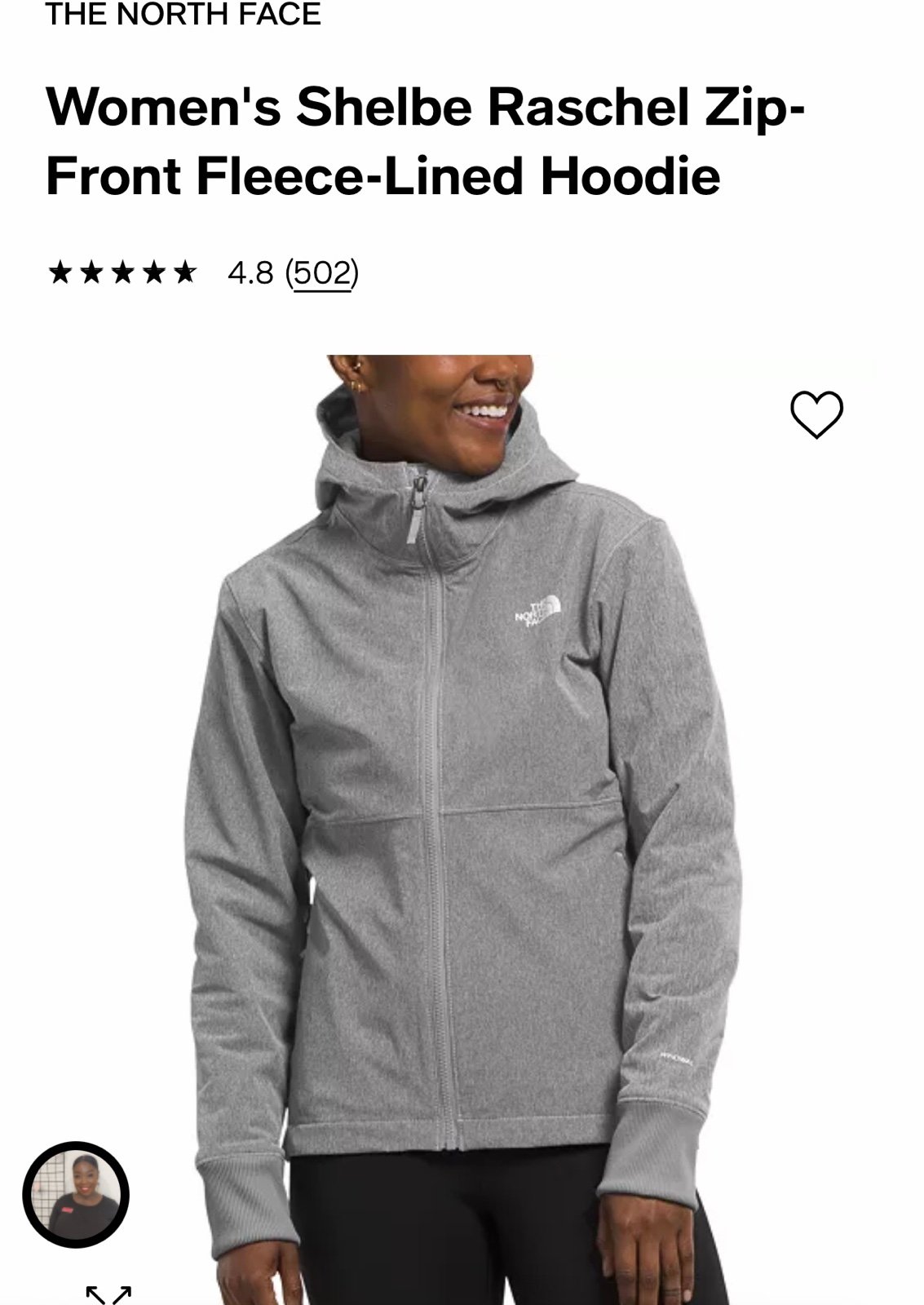 THE NORTH FACE Women's Shelbe Raschel Zip-Front Fleece-Lined Hoodie