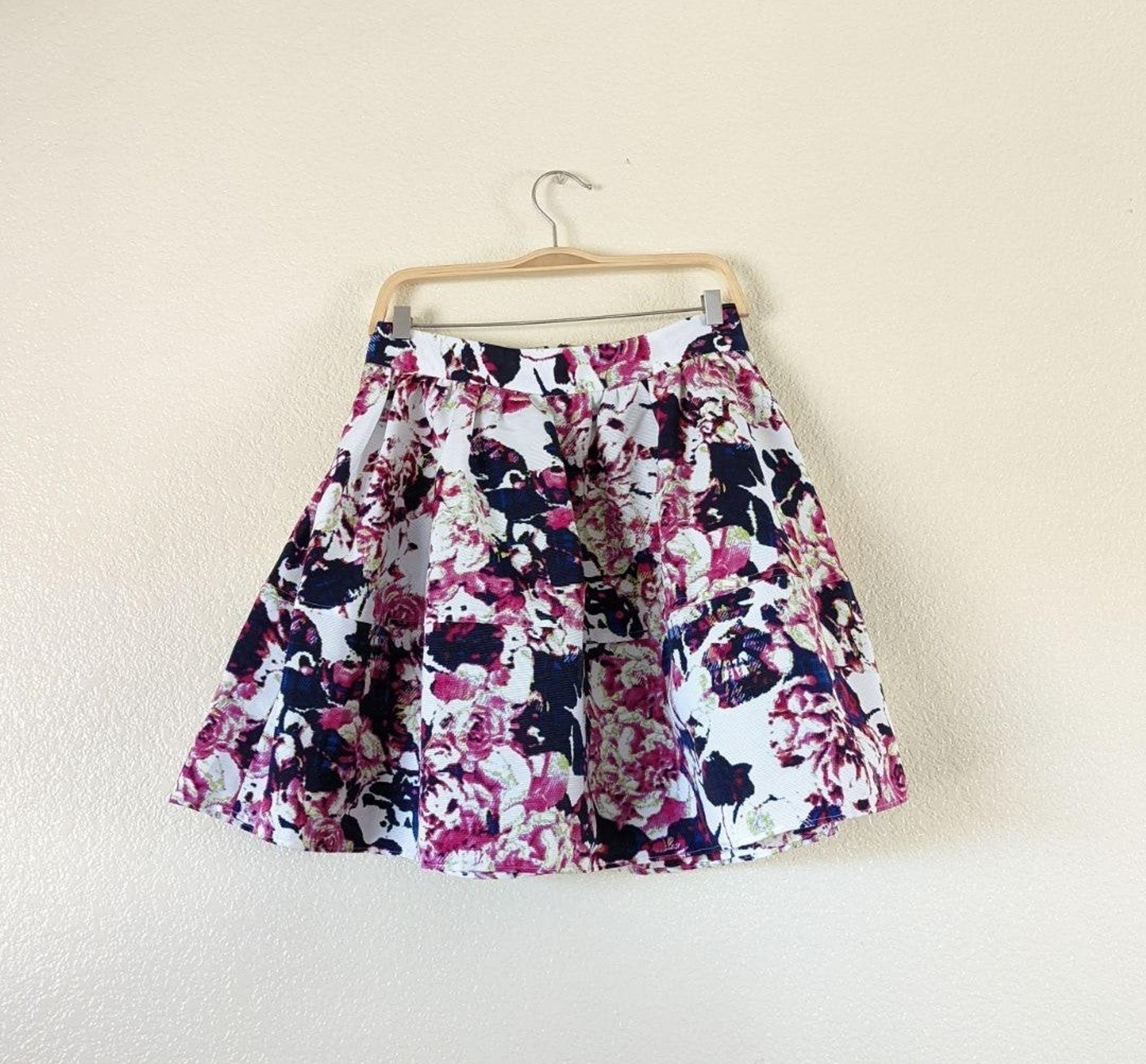 Express Floral Full Skirt NWT