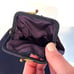 Vintage Deep Purple Handbag Hand Strap Matching Coin Purse 50's
