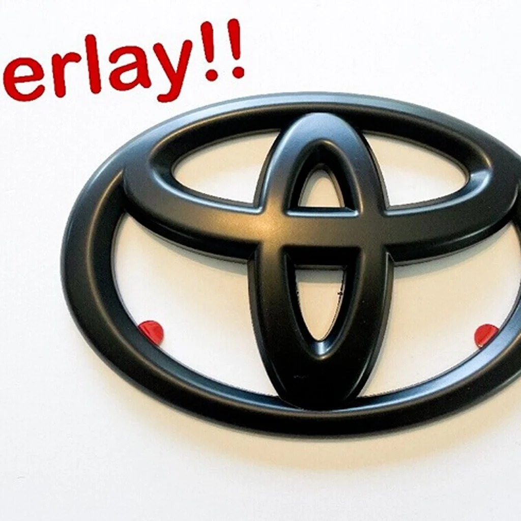 NEW 2022 23 24 Tundra Overlay Matte Blackout Overlay Front Grille Emblem Badge