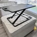 VIVO Single Top Height Adjustable 27 inch Standing Desk Converter, Sit Stand Tab