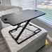 VIVO Single Top Height Adjustable 27 inch Standing Desk Converter, Sit Stand Tab