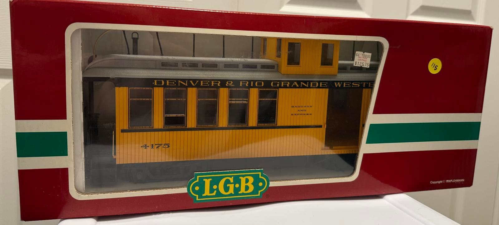 LGB Queen Mary 4175 D&RGW Car in Box  Rare G-Scale