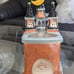 Halloween Hotel of Horrors, Ceramic Tea Light Candle Castle, Blue Sky Clayworks