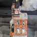 Halloween Hotel of Horrors, Ceramic Tea Light Candle Castle, Blue Sky Clayworks