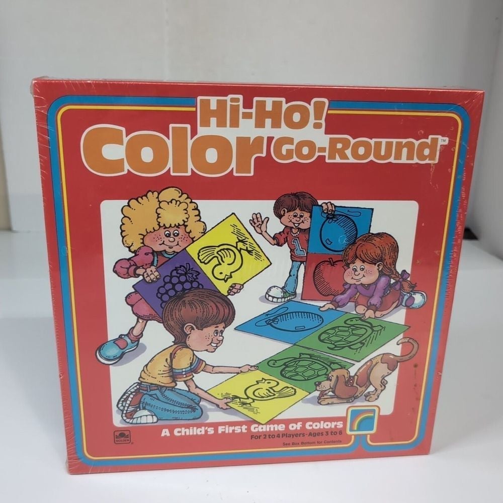 HI-HO! COLOR GO-ROUND Child's First Came Of Colors Vintage Board Game 1987 NEW