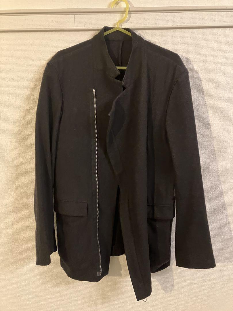 美しい Van Kris Assche Wool black. coat, biker-style ジャケット・アウター