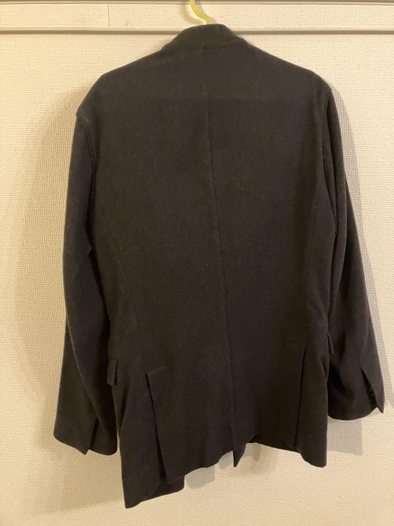KRIS VAN ASSCHE Zip Up Wool Tailored Jacket Black 44 Used