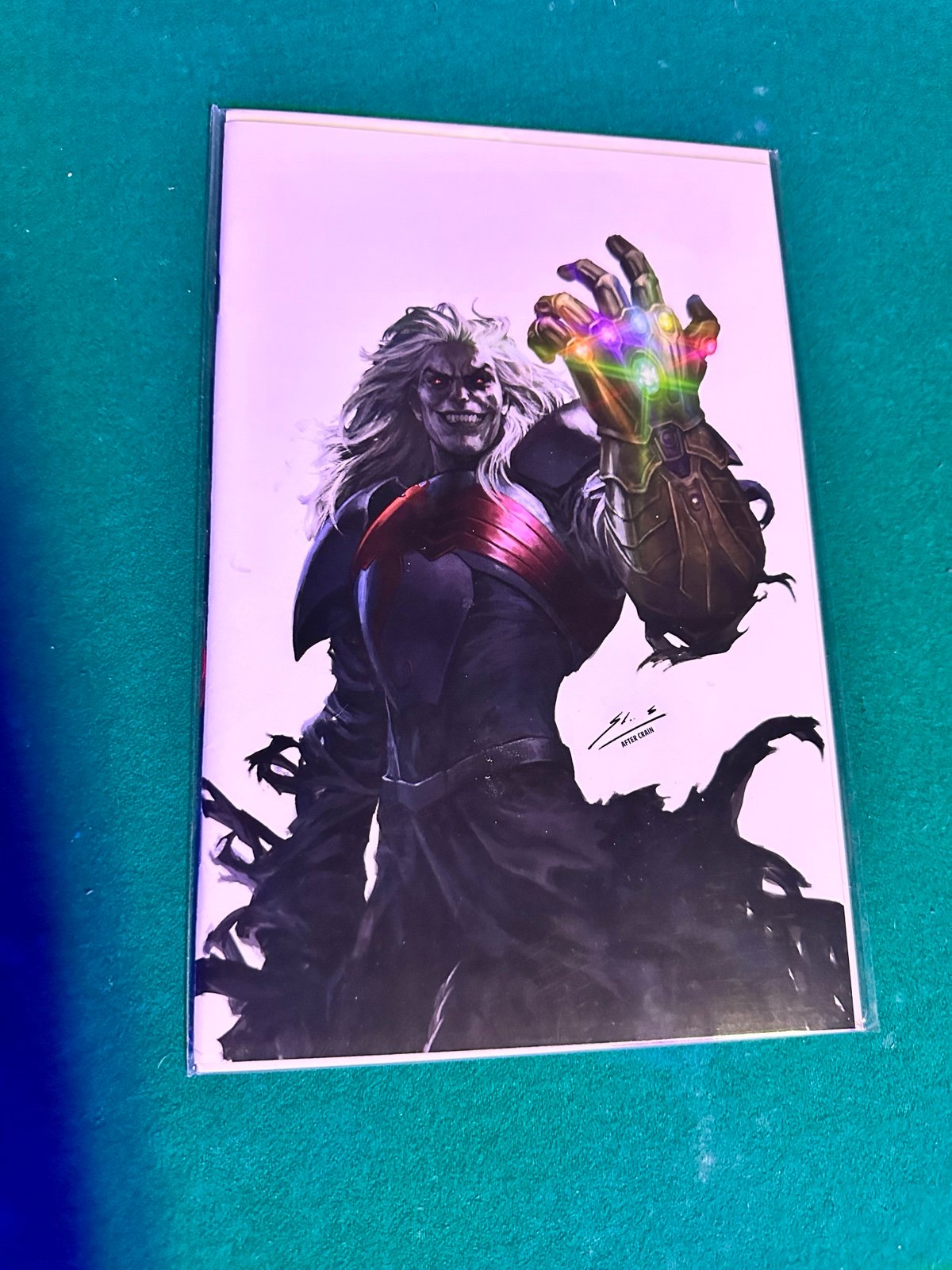 Venom #27 White Virgin Variant Infinity Stone