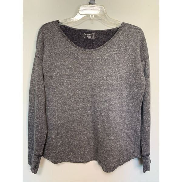 Be Inspired Women's Long Sleeve Pullover Sweatshirt Heather Gray Size Medium