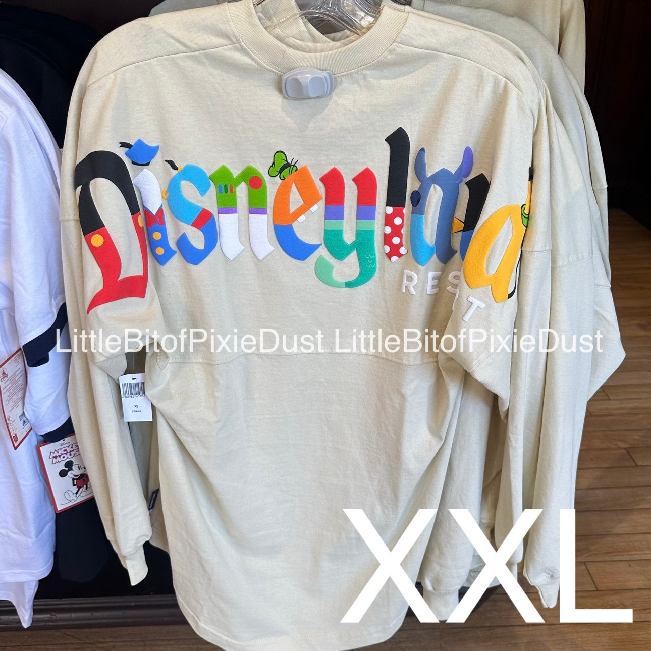 Disney Parks Disneyland Characters Letters Spirit Jersey