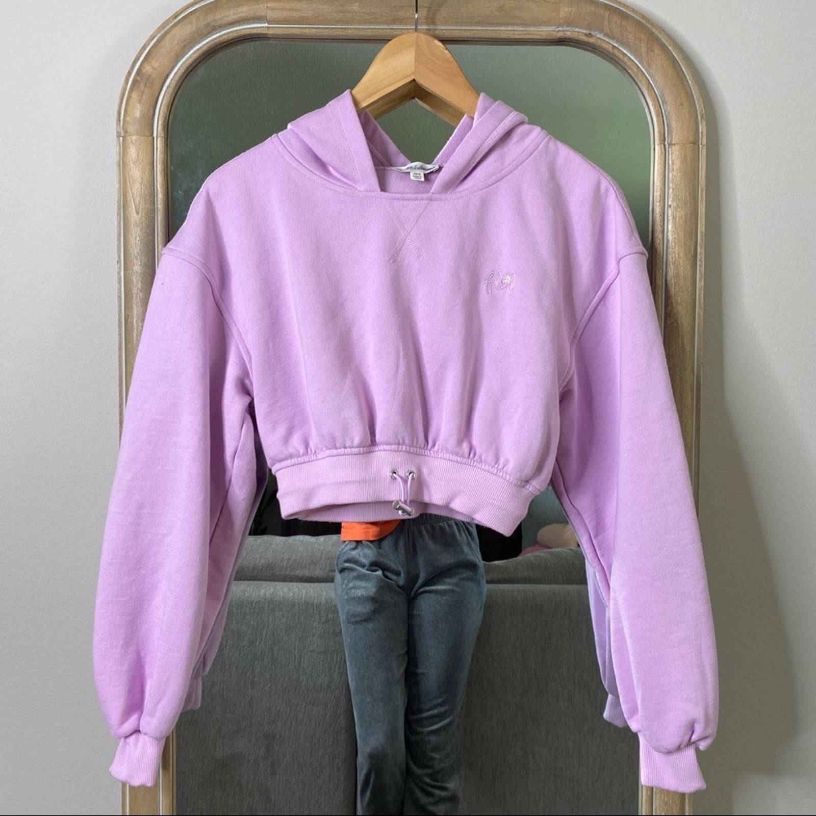 For Love & Lemons VS Josie Crop Hoodie Sweatshirt sz XXS