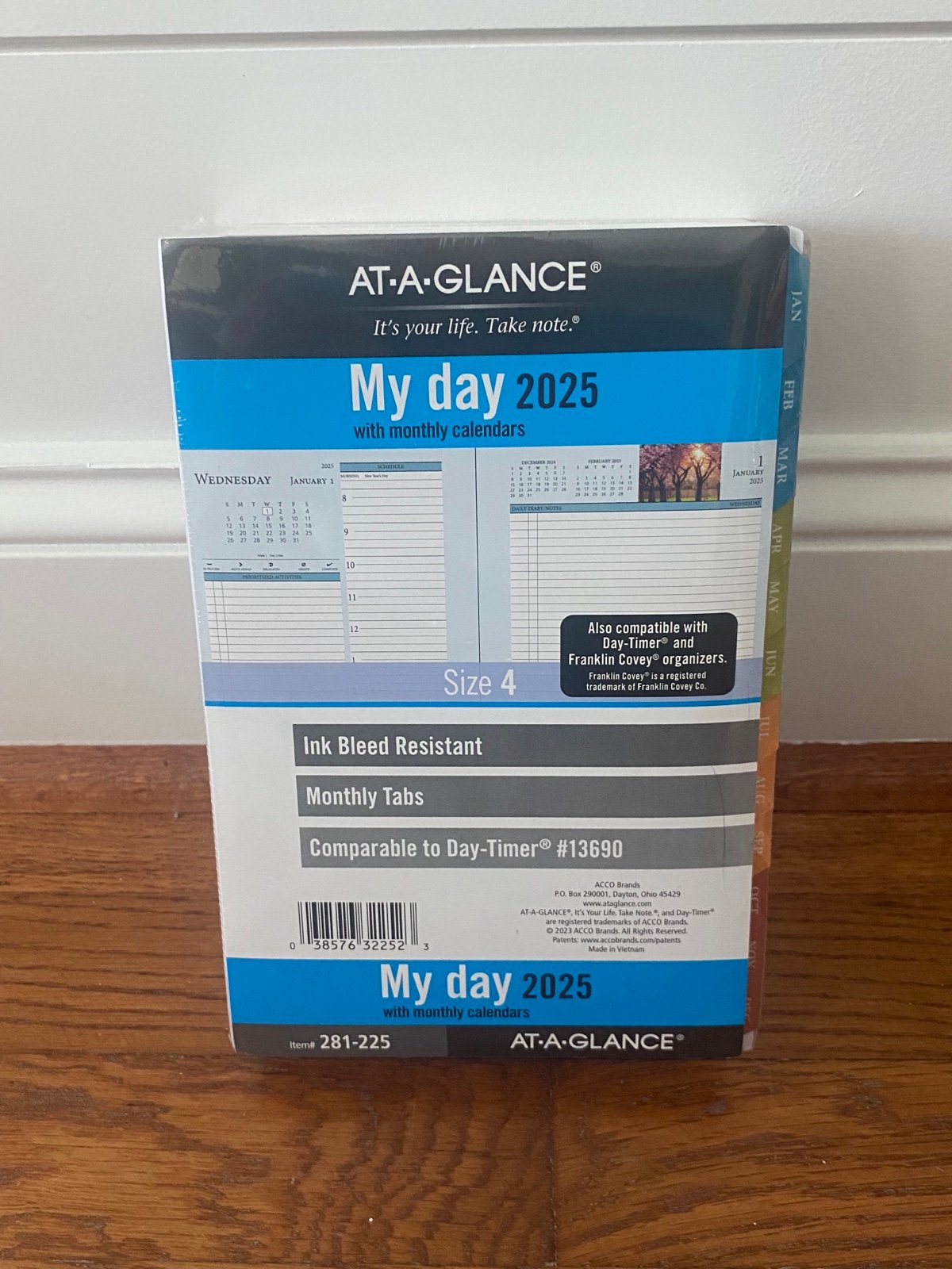 2025 Daily Planner Refill AT-A-GLANCE Size 4 Zenscapes Seasons 281-225 2 Page Da