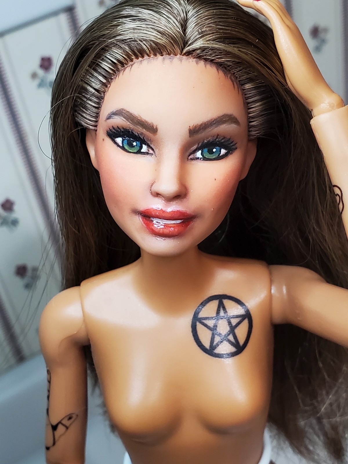 OOAK barbie doll repaint by MightyDolls_mc