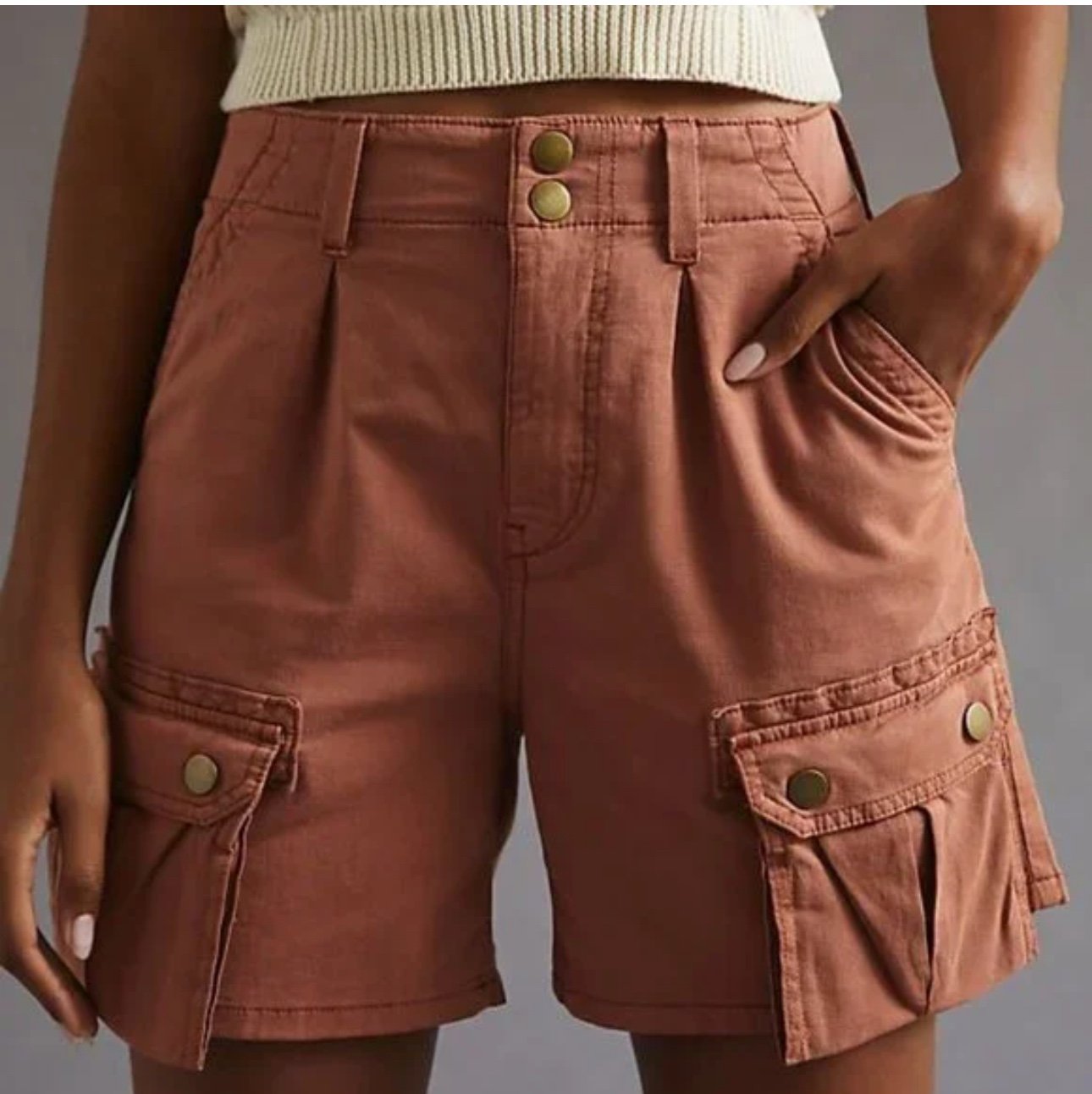 Anthropologie cargo bermuda shorts