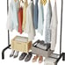 Metal Clothing Rack, 43.3 Inches Garment Rack with Bottom Shelf(FREE SHIPPING)