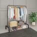 Metal Clothing Rack, 43.3 Inches Garment Rack with Bottom Shelf(FREE SHIPPING)