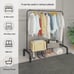 Metal Clothing Rack, 43.3 Inches Garment Rack with Bottom Shelf(FREE SHIPPING)