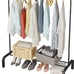 Metal Clothing Rack, 43.3 Inches Garment Rack with Bottom Shelf(FREE SHIPPING)
