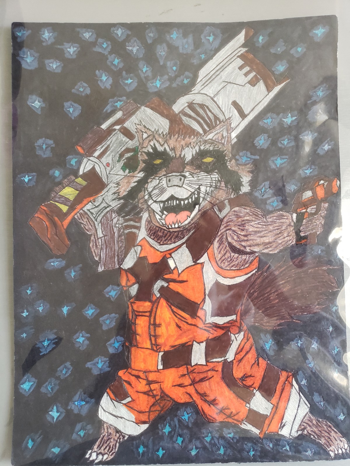 MVC3 Rocket Raccoon Art Portrait
