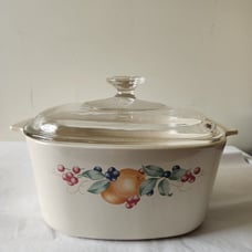 Corning Ware Vintage Abundance A-3-B 3L Casserole with Pyrex Lid A9C