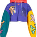 adidas Originals® Love Cropped Fleece Vibe 90’s Hoodie in Neon Multi HC3080 - XS