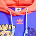 adidas Originals® Love Cropped Fleece Vibe 90’s Hoodie in Neon Multi HC3080 - XS