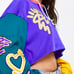 adidas Originals® Love Cropped Fleece Vibe 90’s Hoodie in Neon Multi HC3080 - XS