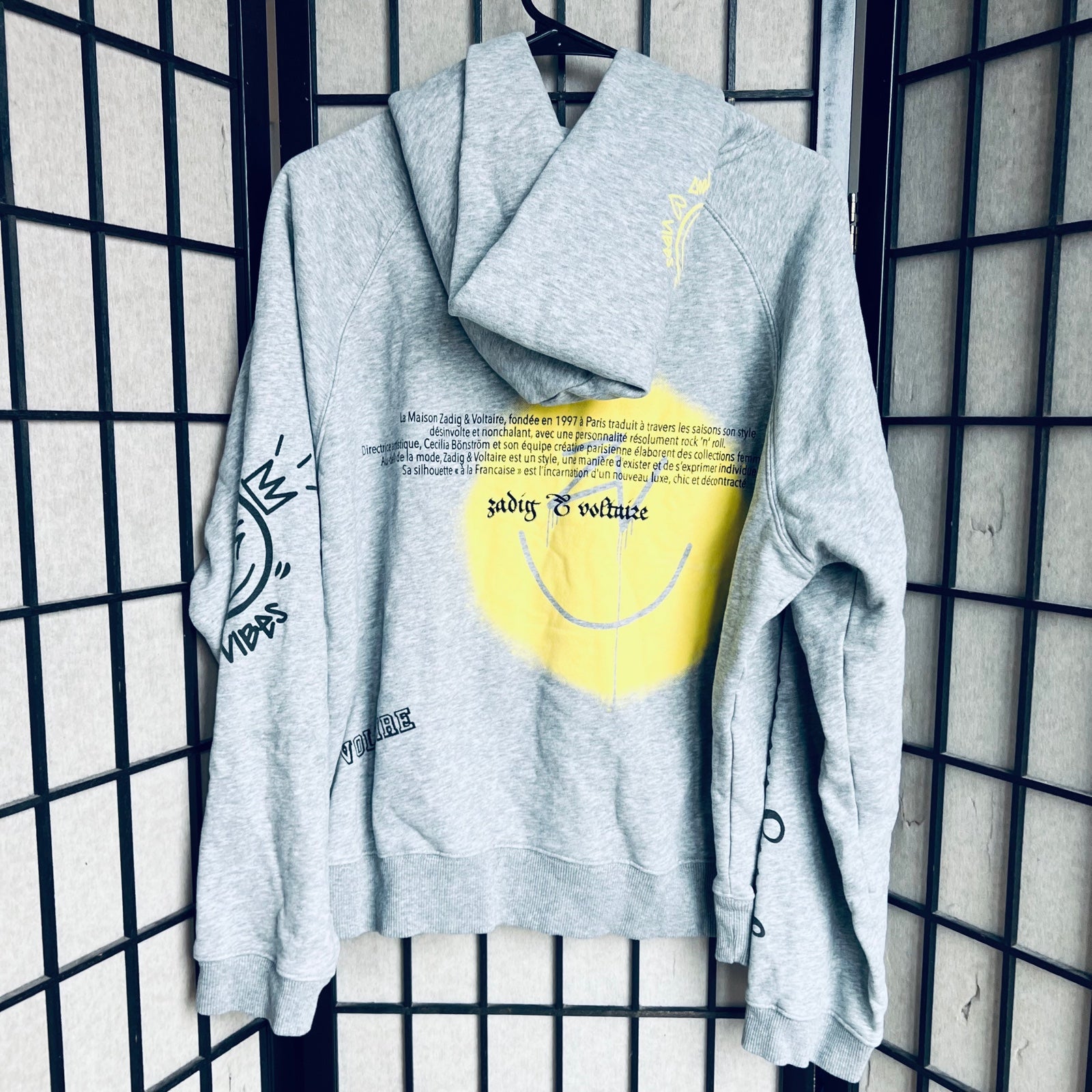 Zadig & Voltaire hotsell Georgy Smiley hoodie sz L