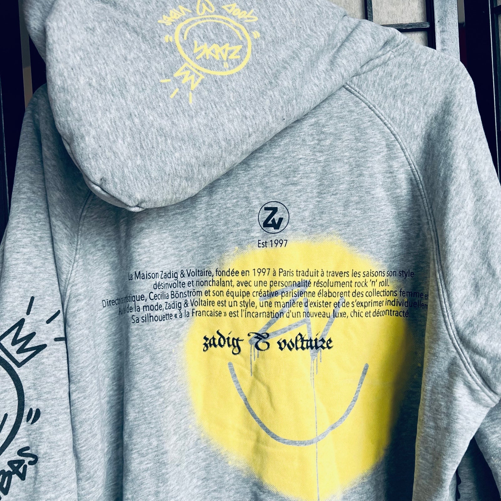 Zadig & Voltaire hotsell Georgy Smiley hoodie sz L