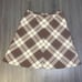 Vintage Wool Plaid Skirt Autumn Fall Preppy Plus Size Elastic Waist Pockets