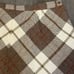 Vintage Wool Plaid Skirt Autumn Fall Preppy Plus Size Elastic Waist Pockets