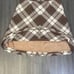Vintage Wool Plaid Skirt Autumn Fall Preppy Plus Size Elastic Waist Pockets
