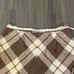 Vintage Wool Plaid Skirt Autumn Fall Preppy Plus Size Elastic Waist Pockets