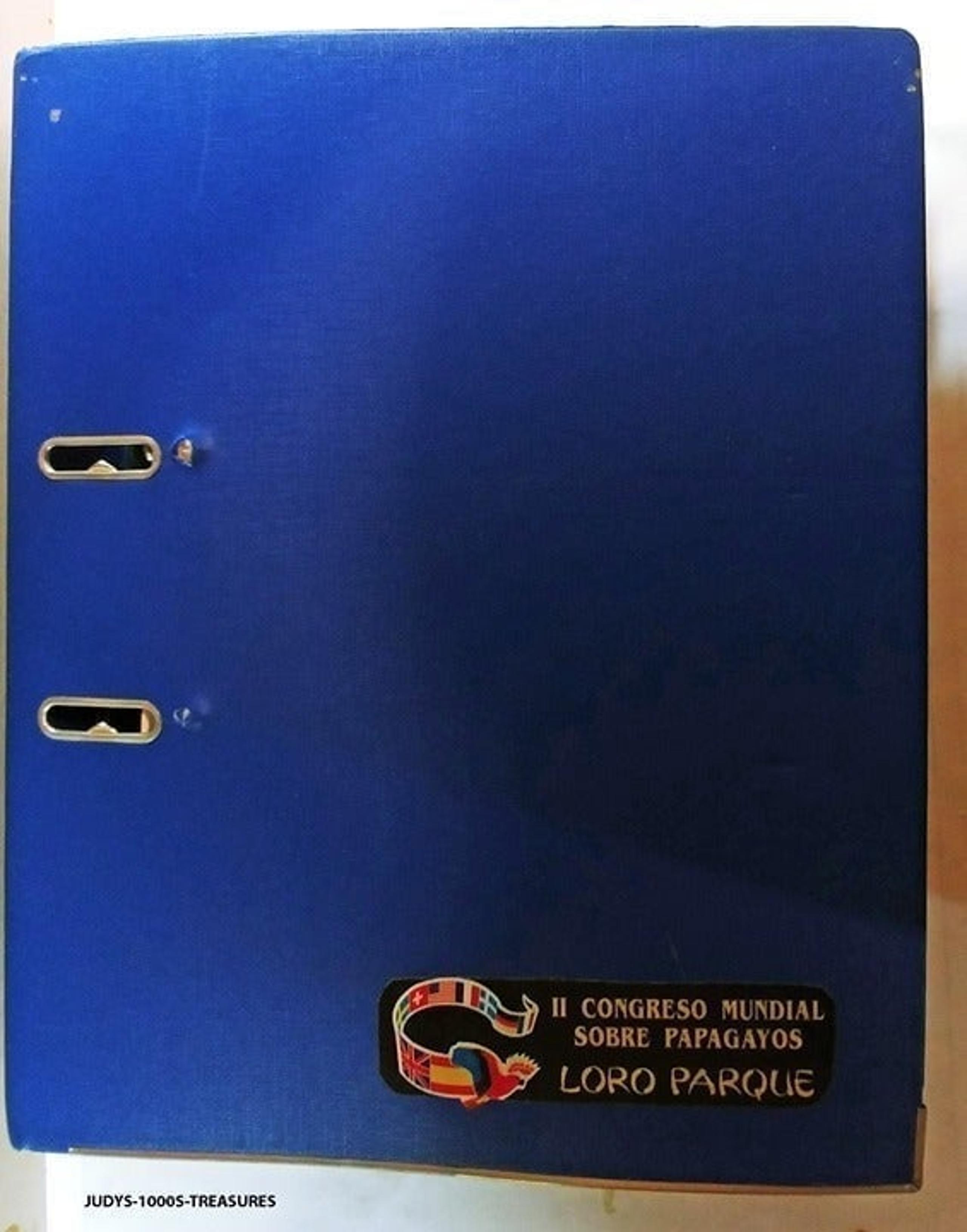 BOOK 11 CONGRESO MUNDIAL SOBRE PAPAGAYO LORO PARQUE TENERIFE1990 CONVENTION BIRD