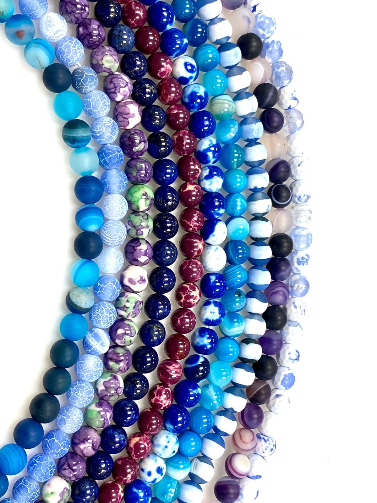 Natural Gemstone Beads Lot 6mm 10 Strand