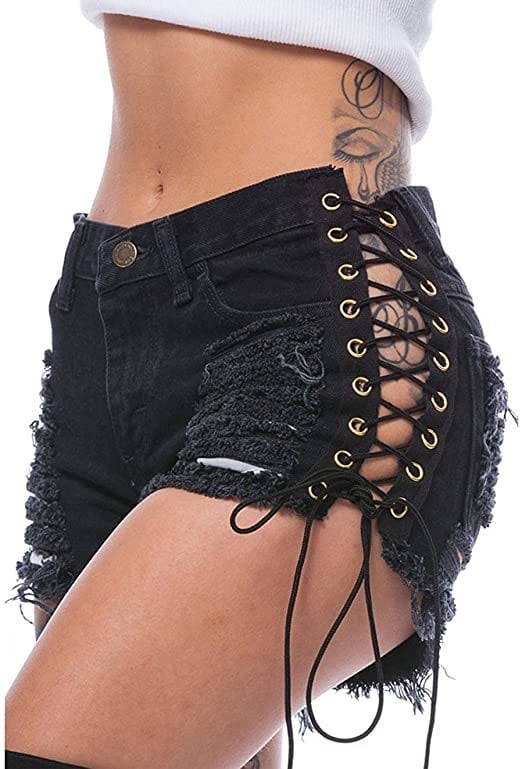 Bandage Pants Denim Shorts