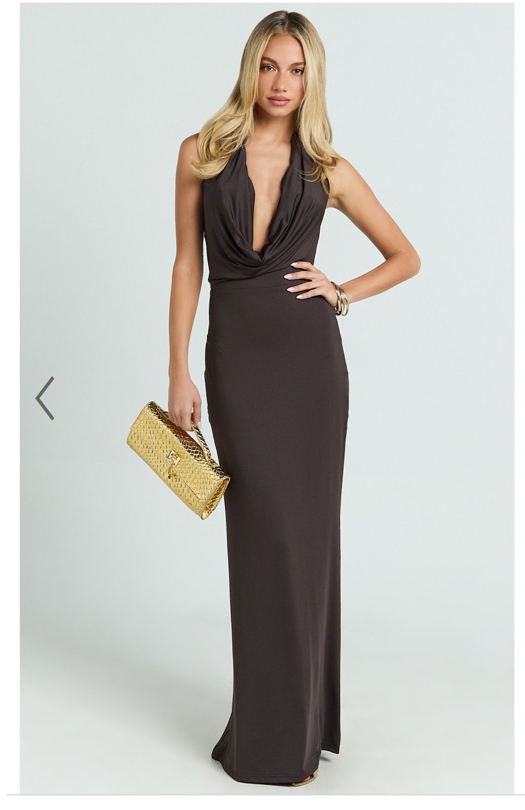 Showpo cowl halter maxi dress
