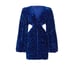 Line and Dot Valerie Blue Sequined V-Neck Cut Out Long Sleeve Mini Dress Size S