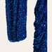 Line and Dot Valerie Blue Sequined V-Neck Cut Out Long Sleeve Mini Dress Size S