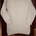 Tularosa Oversized Cable Knit Sweater Dress S Cream Chunky Knit Boho Chic