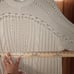 Tularosa Oversized Cable Knit Sweater Dress S Cream Chunky Knit Boho Chic
