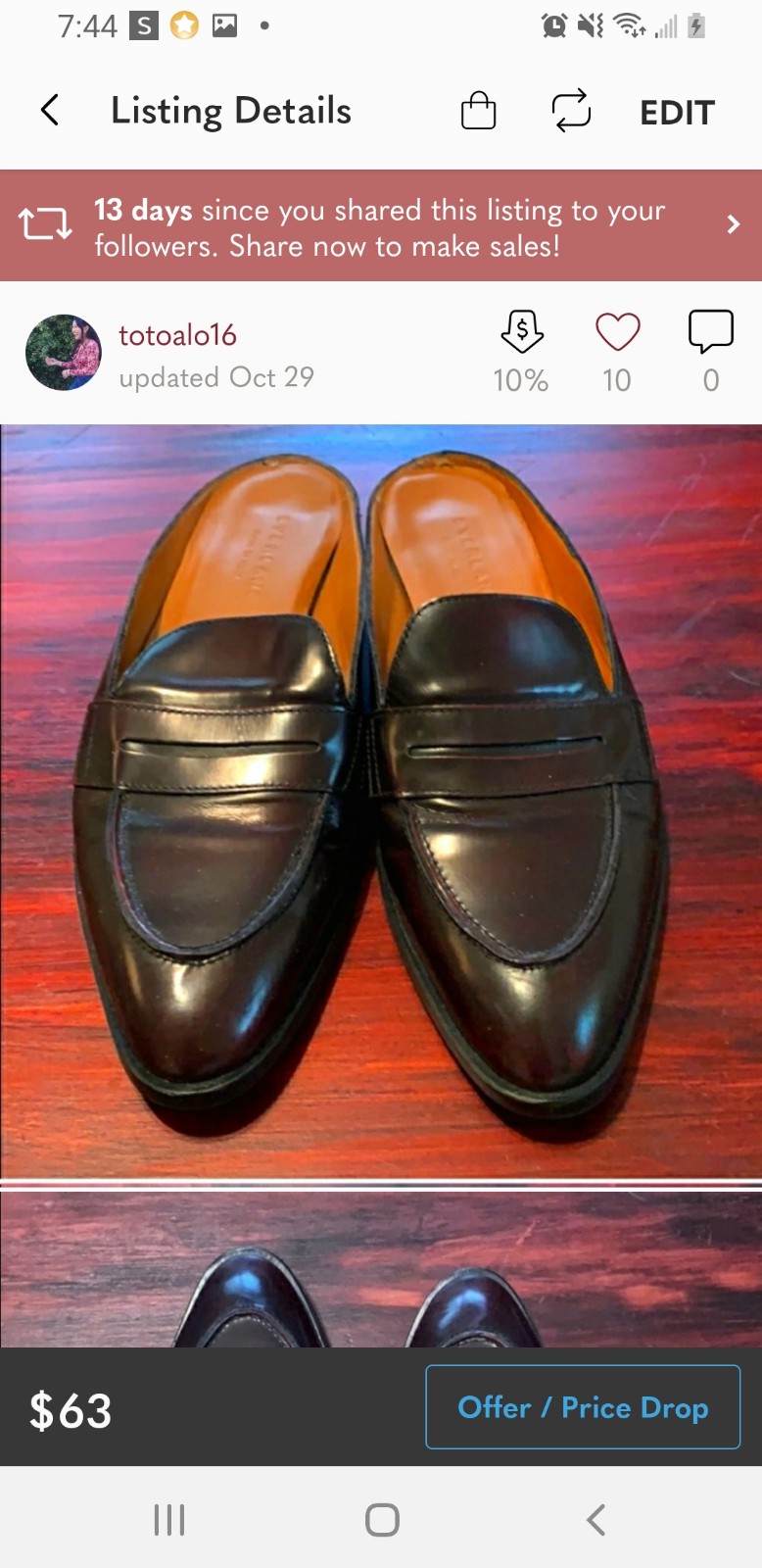 Everlane penny loafer mules