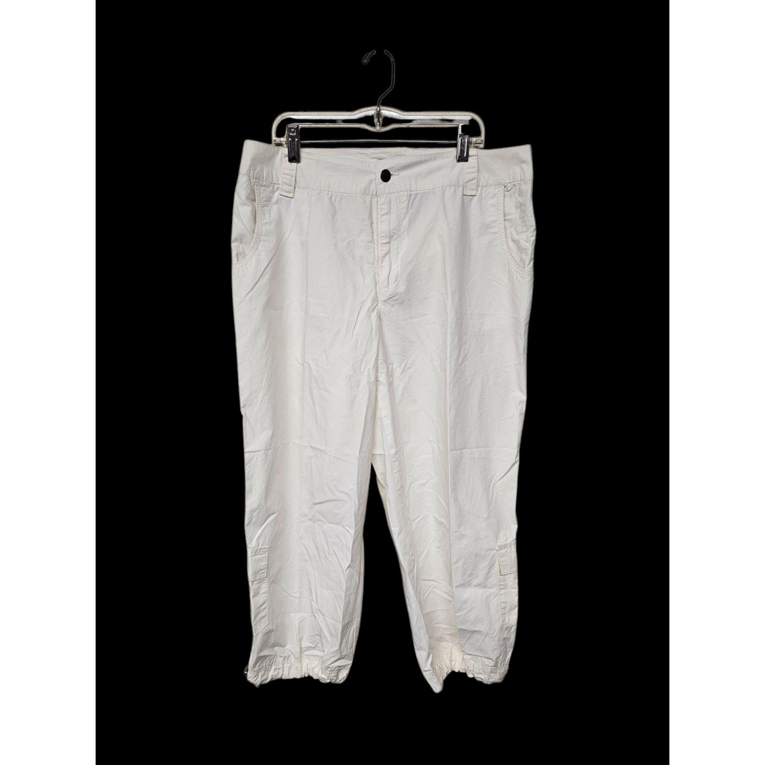 Caribbean Joe Womens Cropped Cargo Pants Size 10 Casual Hiking Outdoors Y2K