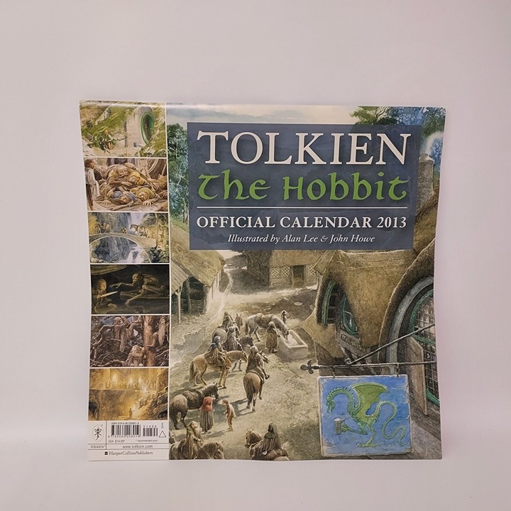 2013 Tolkien The Hobbit Calendar printed in Italy No Markings Or Writing